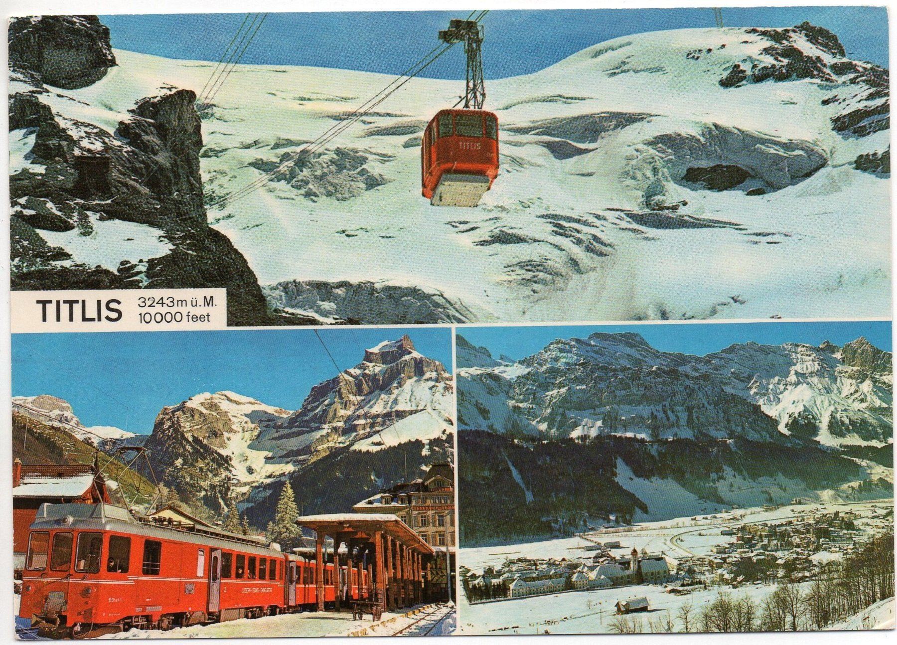 Cartes postales: ENGELBERG Luftseilbahn Titlis - Stans-Engelberg-Bahn – D'occasion à Jona par philajona