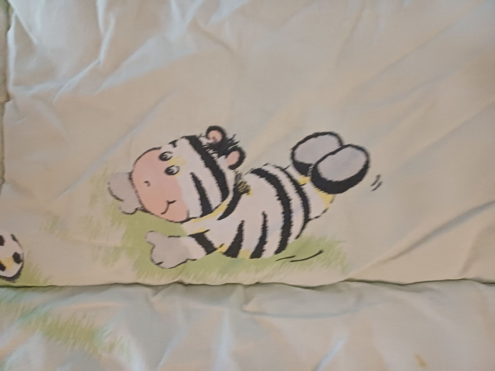 Coperte: Baby/Kinderdecke hellgrün mit Tieren – Usato da Schönenwerd venduto da pomodor 1