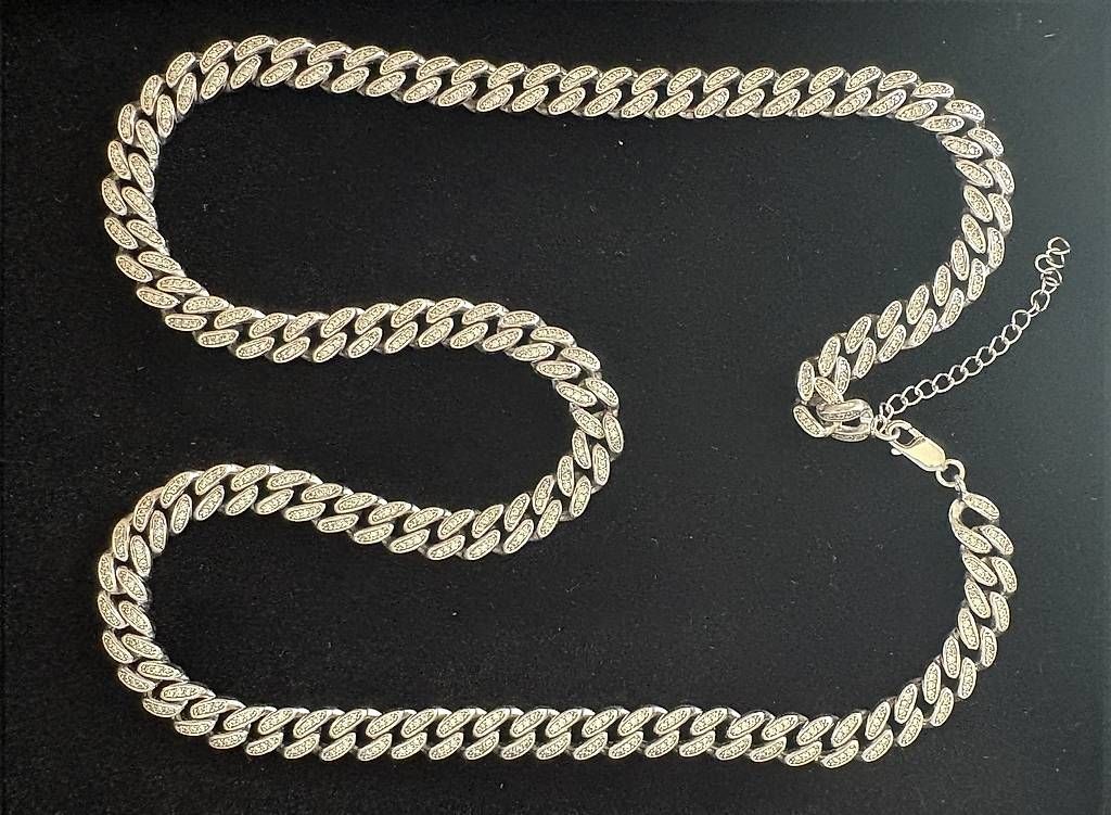 Catenine: Silberkette aus echtem Silber  Glanz mit Zirkonien – Nuovo e nell'imballaggio originale da Brugg AG venduto da Mr_What 2