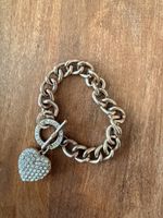 Guess Armband Herz mit Steinen Goldfarben
