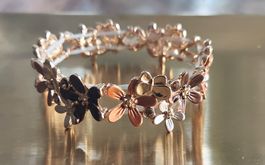Blumen Armband,  Goldoptik, ❣️Neu❣️