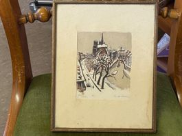 LOTIRON Robert 1886-1966 Lithographie sign/nr