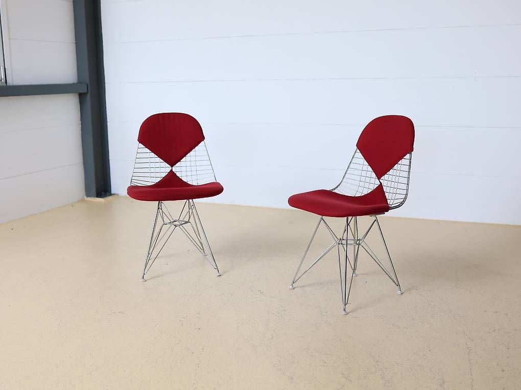 Vitra Sedie: VITRA Wire Chairs von Eames in Rot – Usato da Meinisberg venduto da atelier_TILIJA 5