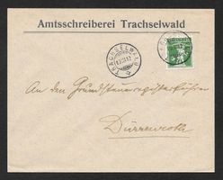 Trachselwald Bedarfsbrief Amtsschreiberei 19.3.1912