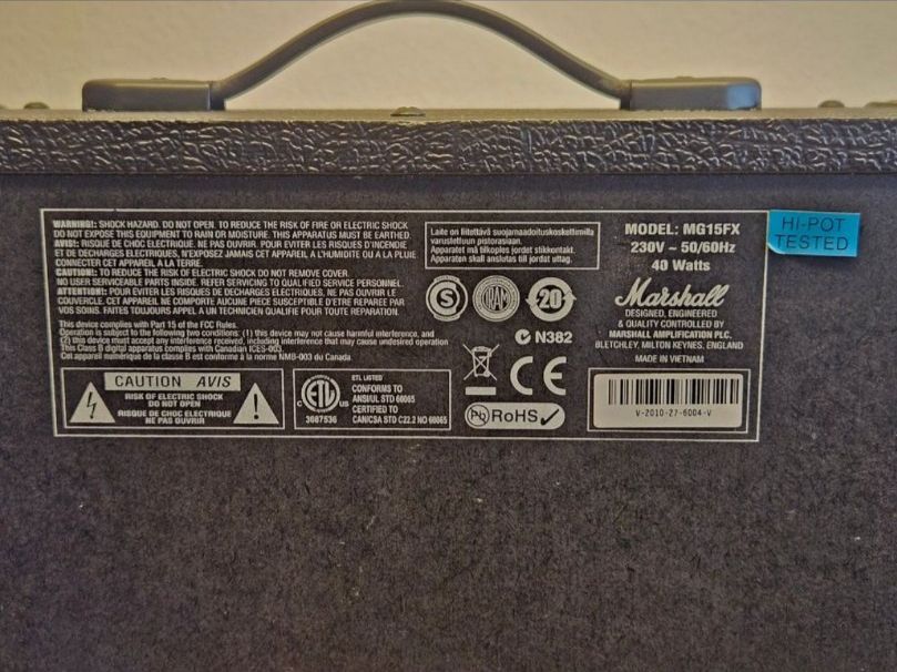 Marshall Verstärker: Marshall MG-15 FX – Gebraucht aus Bern von Janick.Spielmann 2