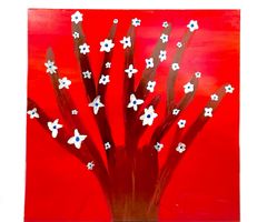 "Baum der Wünsche" Acrylbild auf Leinwand  80cm x 80cm