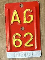 AG 62 - VELONUMMER - FAHRRADSCHILD - PLAQUE DE VELO - AG 62