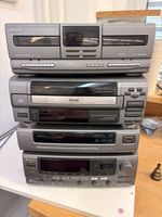 Aiwa Stereoanlage und Alesis Monitor One Lautsprecher