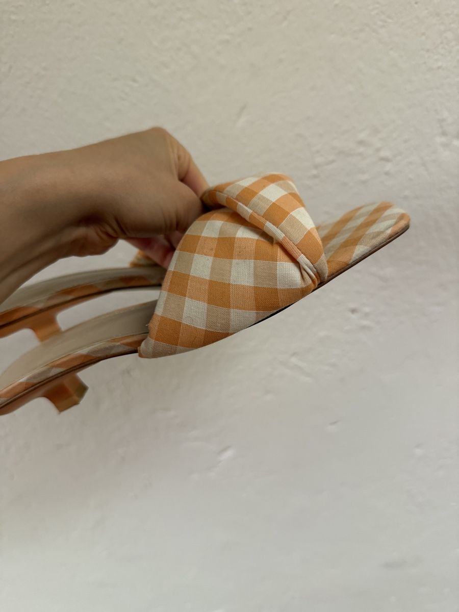 Scarpe da donna: Gingham Bow Mule Slides - 36, mango – Usato da Adliswil venduto da dai_yr5z 1