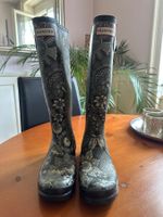 Hunter Damen Gummistiefel, Blumenmuster, Top Zustand!