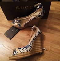 Gucci flora wedge sandal