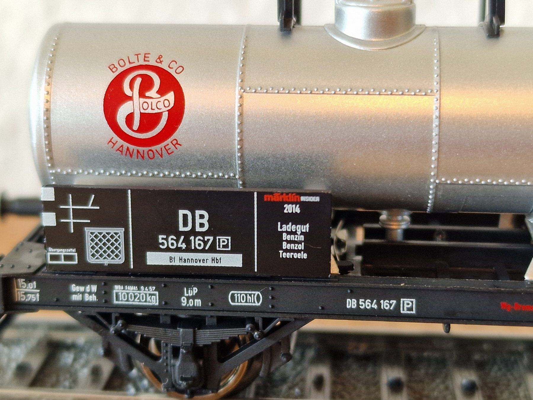 Märklin Modellini di ferrovie: DB Tankwagen Bolte&Co. H0 – Usato da Matten b. Interlaken venduto da lor_hr9w 3