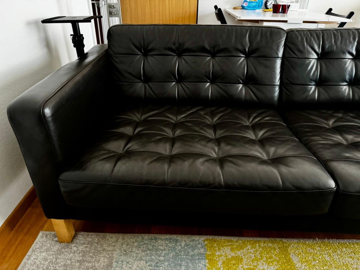 Ikea Sofas: Guterhaltene Ledercouch zu verkaufen – D'occasion à Schüpfen par lecker_milka 3