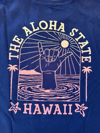 Old Navy T-Shirt Gr. L Hawaii The Aloah State Hang Loose USA