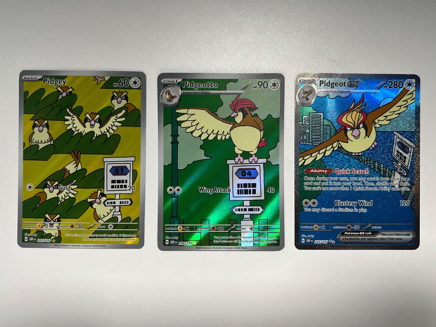 Pokémon Carte collezionabili: Pidgey Evolution OBF Illustration Set NM – Usato da Basel venduto da liamj03