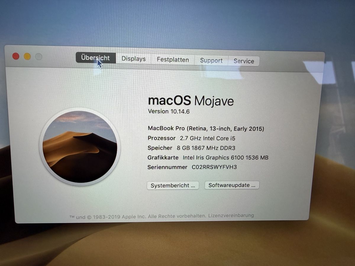 Apple Notebook: MacBook Pro 13 - gebraucht – Usato da Zihlschlacht venduto da Purzel0007 4