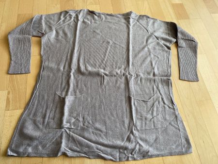 Grau/brauner Pullover Gr. L