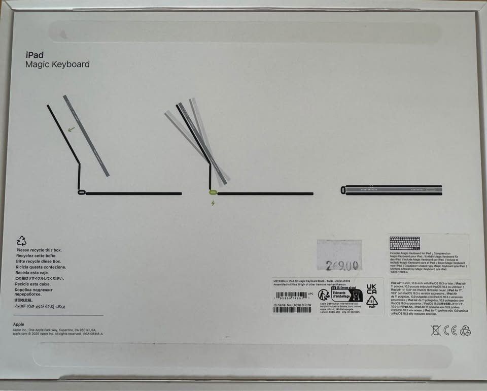 Apple Tastiere: iPad Magic Keyboard (Black) – Nuovo (secondo la descrizione) da Rotkreuz venduto da Daina 4