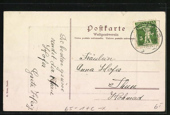 Cartoline postali: AK Glarus, Partie beim Bahnhof, 1910 – Usato da Berlin venduto da bartko-reher 1
