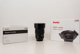 Sigma 20mm f/1.4 DG HSM ART Nikon F (+Haida Filter & Halter)