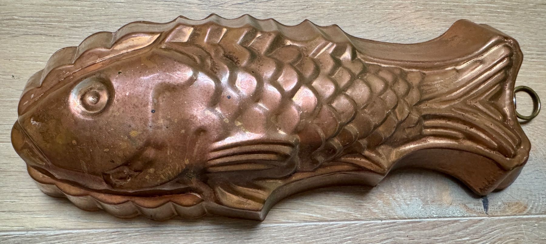 Teglie da forno: Antike Backform Fisch Kupfer 30 cm – Usato da Rothrist venduto da Luckywinner