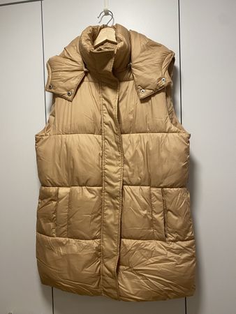 Warme ONLY Steppweste in Beige, Grösse S