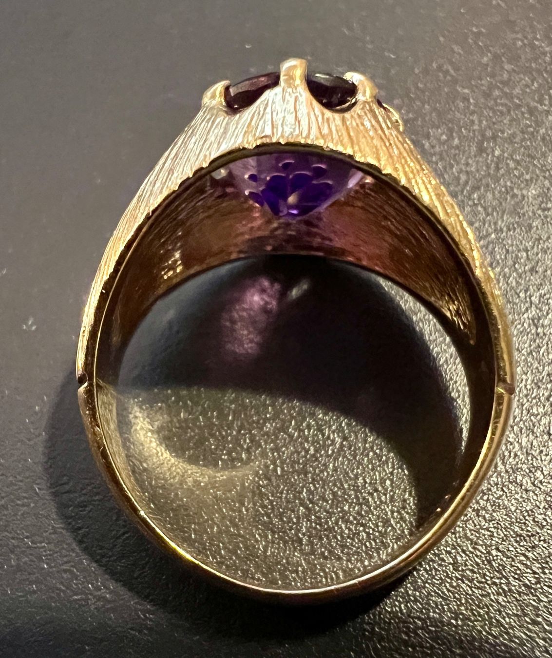Anelli: Gold-Ring 18K mit Amethyst – Usato da Chur venduto da Penting1935 6