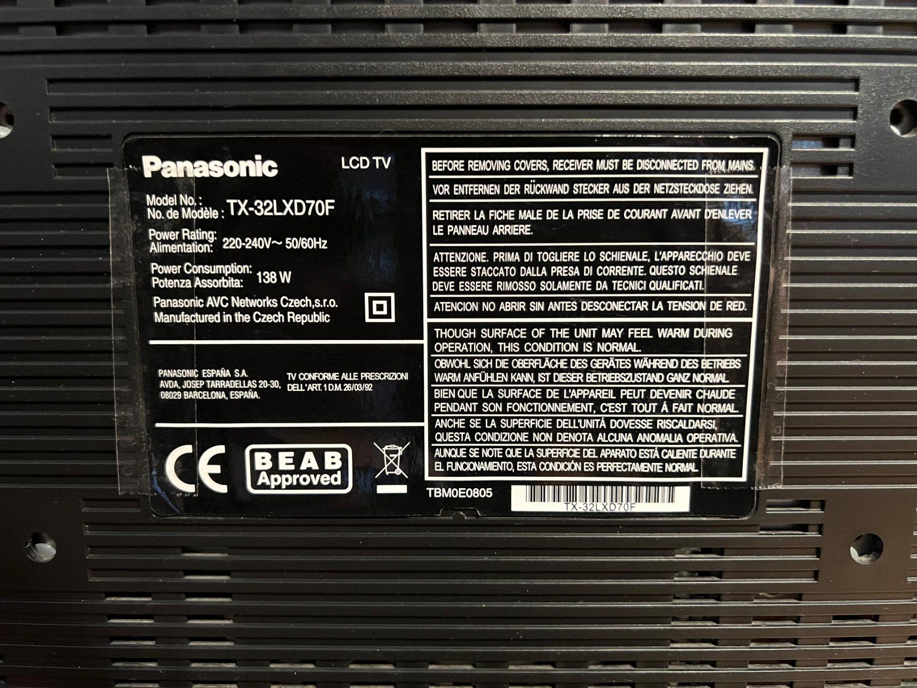 Panasonic Fernseher: Panasonic VIERA TV – Gebraucht aus Nuglar von Melina8 3