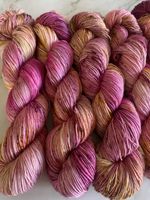 Merino & soie teinte à la main 100g