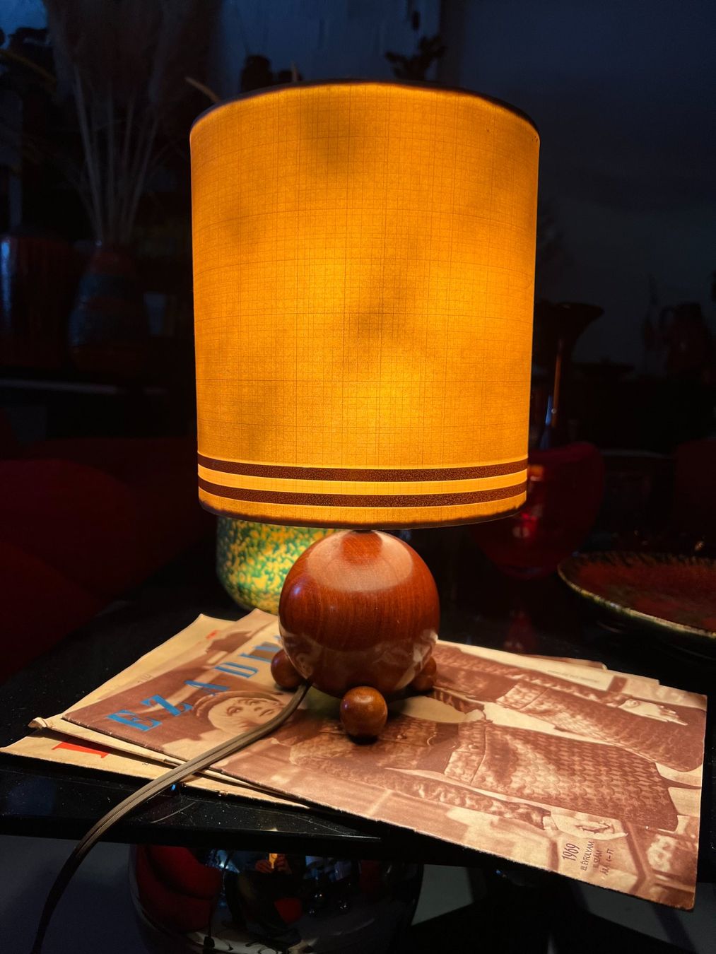 Lampade: Vintage Tischlampe - Teakholz – Usato da Walzenhausen venduto da stilvollwohnen 2