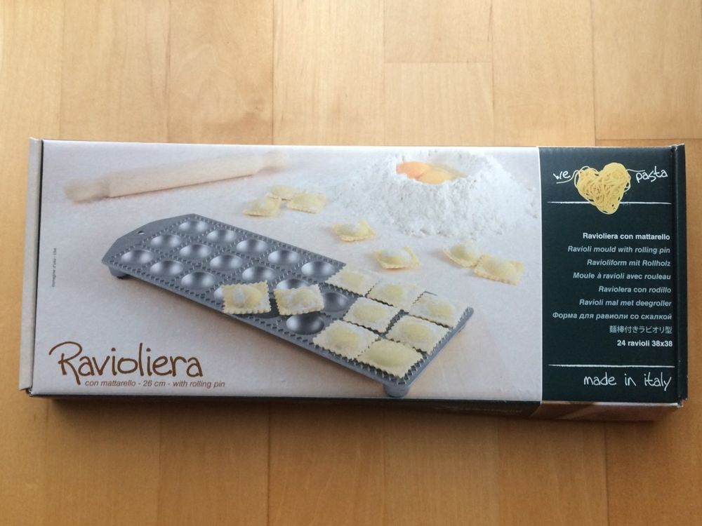 Ravioli-Form 40cm - 200-Loch Teigpresse Für Mantı, Pelmeni & Knödel