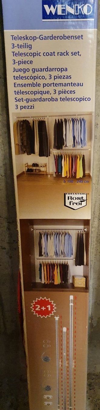 Garderobe: WENKO Telescop-Garderoben Set – Neu (gemäss Beschreibung) aus Niederbipp von fashionfuchs 2