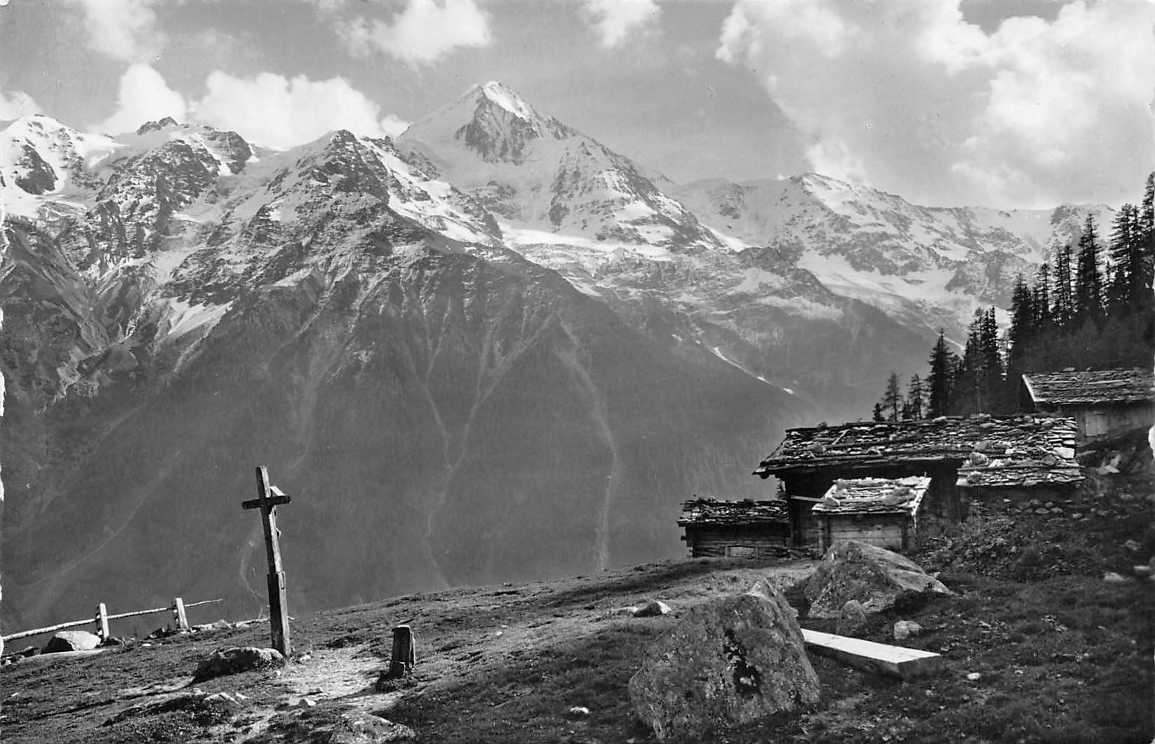 Cartoline postali: Lötschental, Tellialp ob Blatten, E. Gyger – Usato da Ottikon b.Kemptth. venduto da Neptun1974