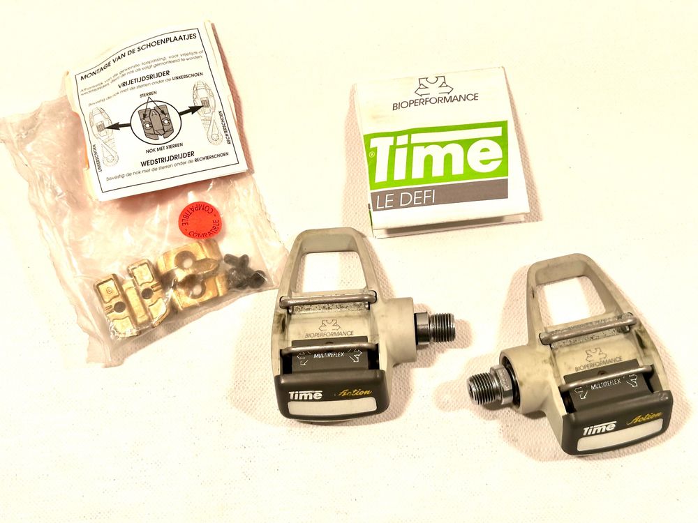 Pédales Automatiques Vintage Time Action Clipless - Bioperformance - Boîte D'origine