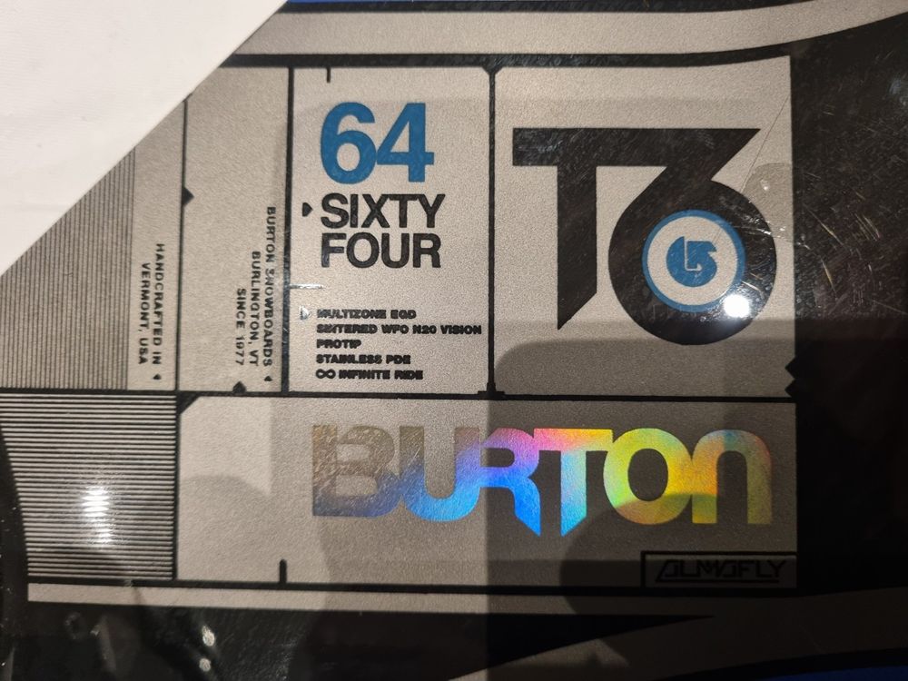 Burton T6 Sixty Four Freestyle und Freeride Snowboard 162cm Kaufen