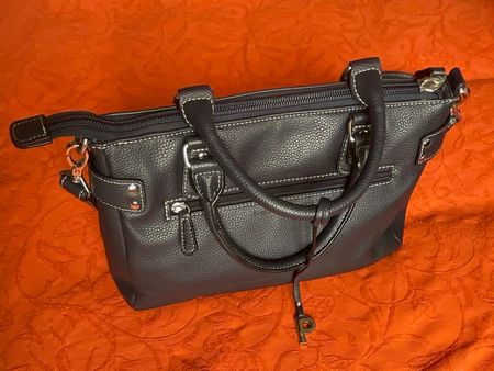 PICARD Lederhandtasche, dunkelblau, sehr gepflegt!
