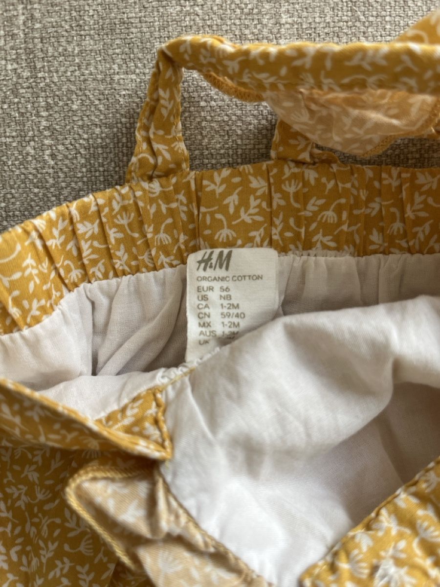 H&M Strampler: Gelber Romper H&M Gr. 56 – Neu (gemäss Beschreibung) aus Oberwil BL von FinjaBijou 2