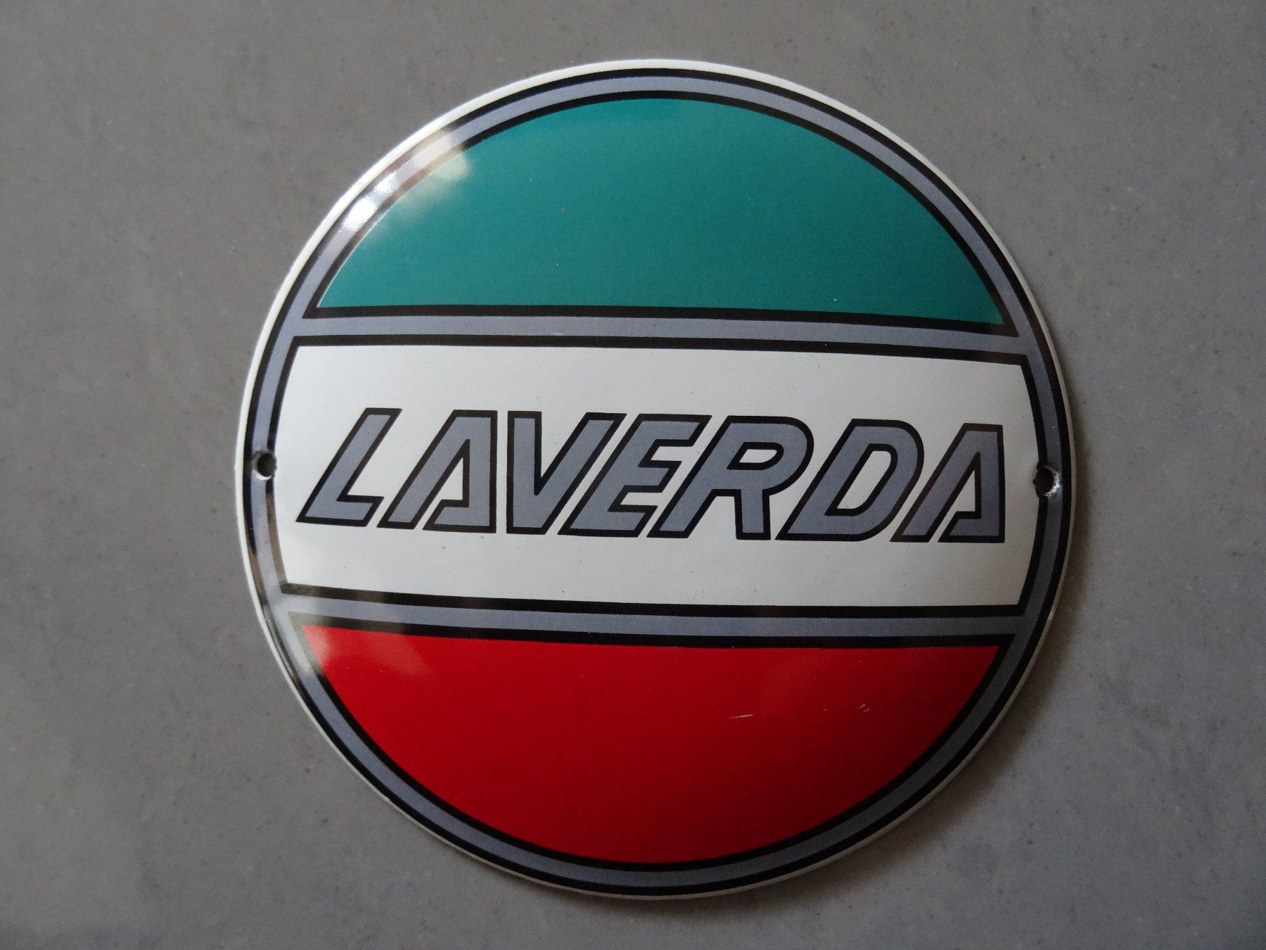 Laverda Insegne: LAVERDA Emailschild – Usato da Niederbipp venduto da mission55impossibile