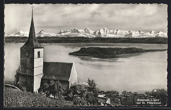 Ansichtskarten: Ligerz /Bielersee, Ortsansicht und Peter – Gebraucht aus Berlin von bartko-reher