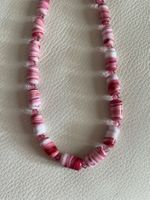 NEU Glasperlen Collier aus Silber rosarot 40-47cm 98€