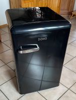 DOMO Retro Kühlschrank Schwarz Energieklasse E Gefrierfach