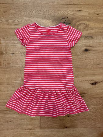 Sommerkleid Streifen Rot Weiss Grösse 110/116 Guter Zustand