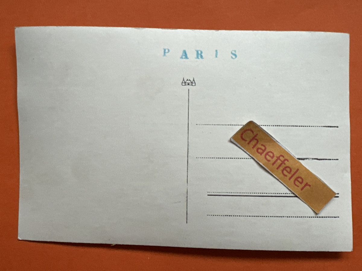 Cartes postales: Gruppenbild aus Paris mit Oldtimer-Busen – D'occasion à Zürich par Chaeffeler 1