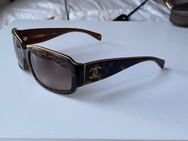 Chanel Sonnenbrille Léopard Braun Vintage