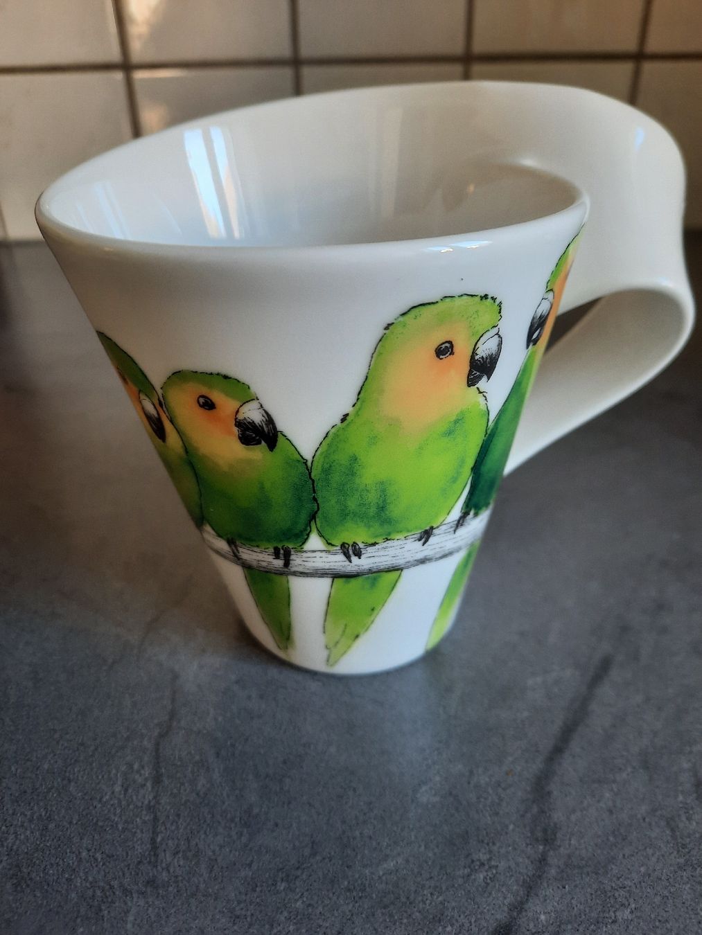 Villeroy & Boch Tazze: VILLEROY & BOCH . Tasse avec PERRUCHES – Usato da Le Locle venduto da marylise01
