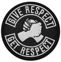 Patch "Give Respect " Brodé J088