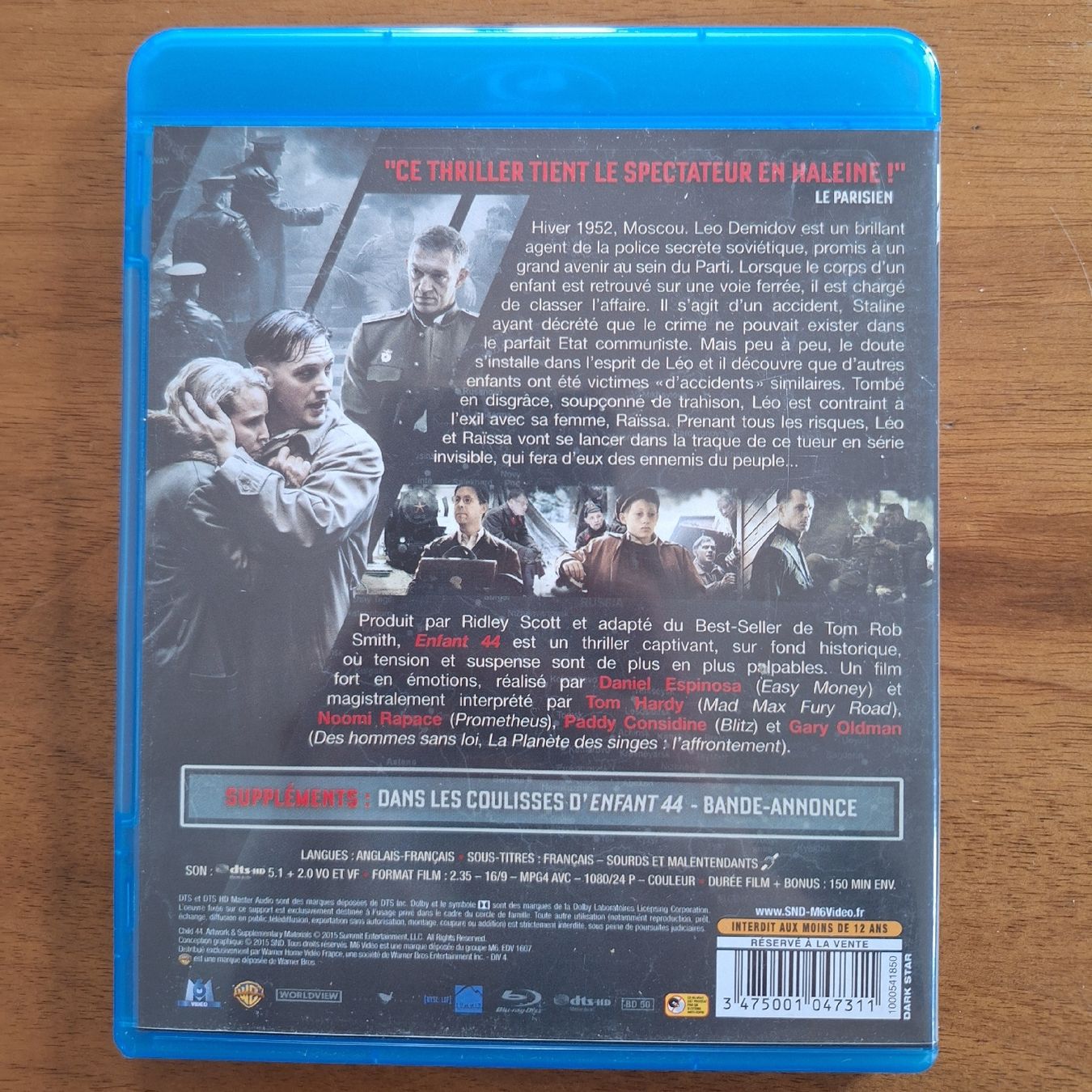 Tutti i DVDs: Enfant 44 - Bluray – Usato da Porrentruy venduto da Ikoss 1