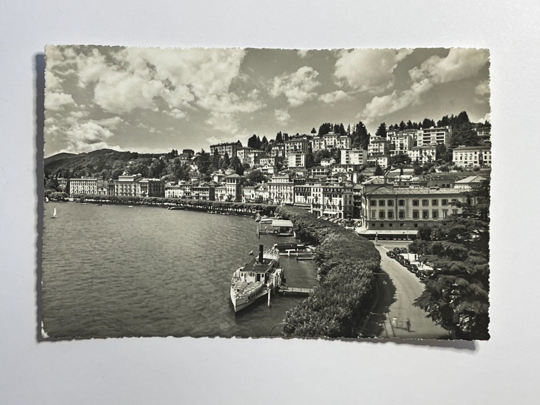 Ansichtskarten: Lugano, Lungolago – Gebraucht aus Steg VS von _vinci_