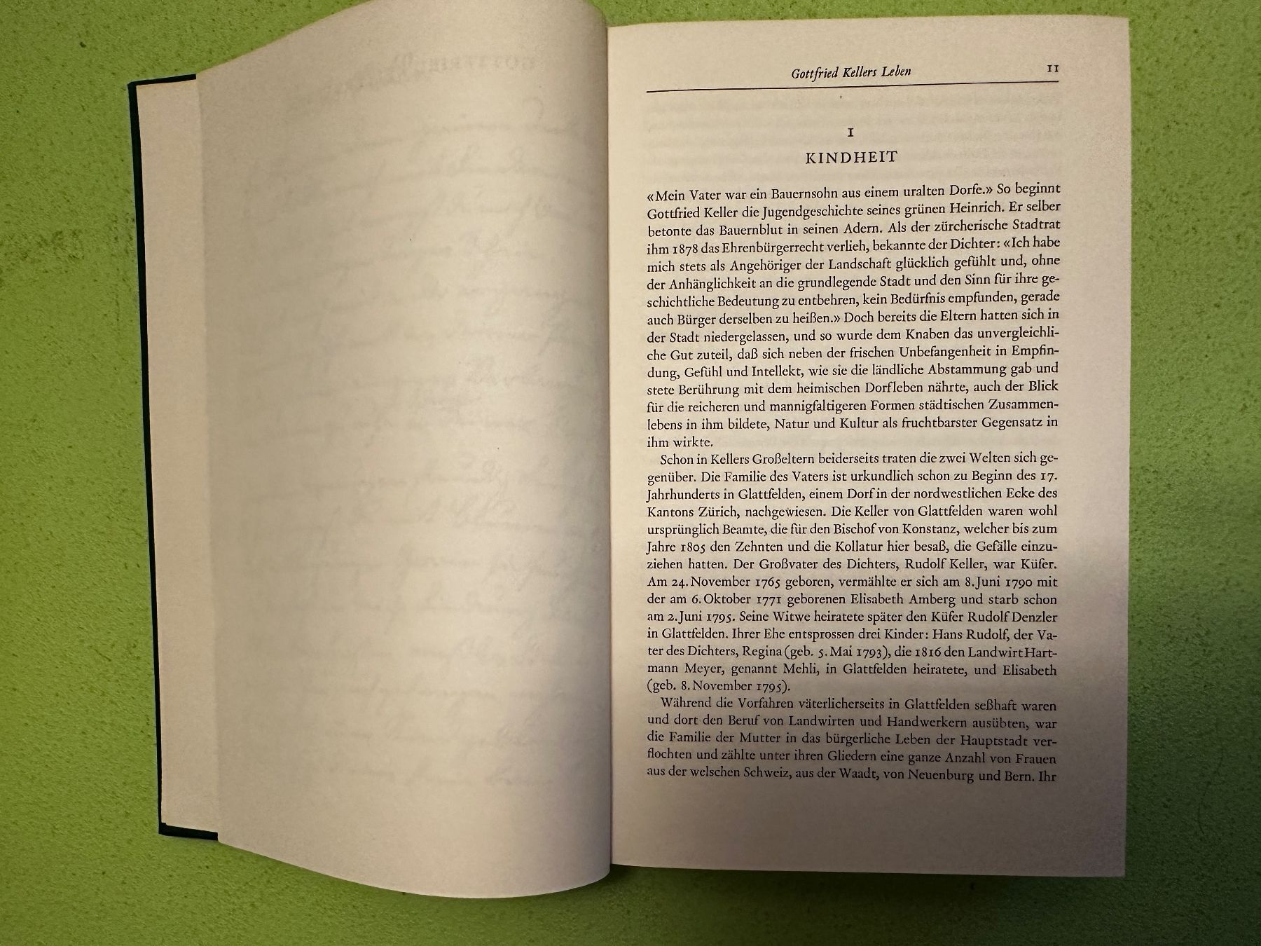 Libri: Emil Ermatinger: Gottfried Kellers Leben. – Usato da Zürich venduto da allp 3