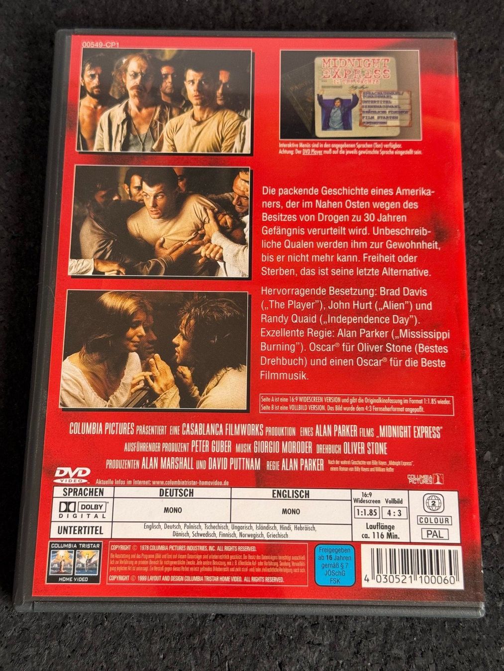 Tutti i DVDs: Midnight Express "12 Uhr nachts" DVD DE/EN – Usato da Fribourg venduto da tschjoly 1